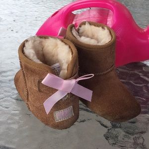 UGG Jesse Pink Bow II Suede Boots